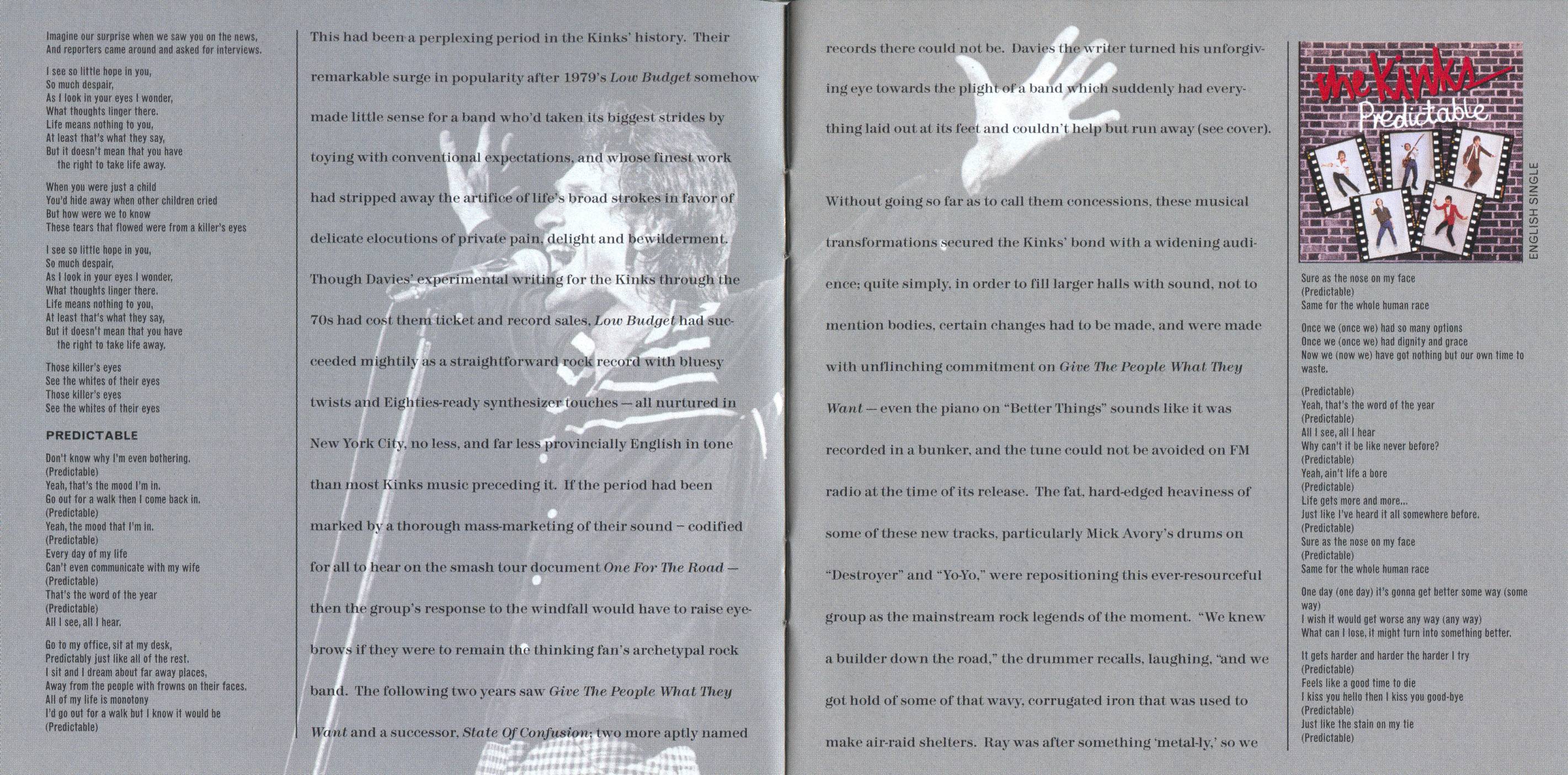 The Kinks Give The People What They Want : Booklet4 US